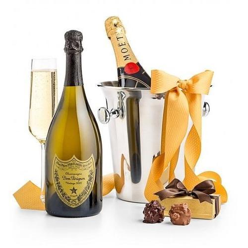 Gift Baskets - Champagne And Chocolates For Two Luxe