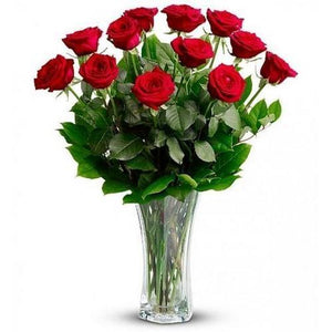 Flowers - Classic Red Roses Bouquet-Better (Shown)