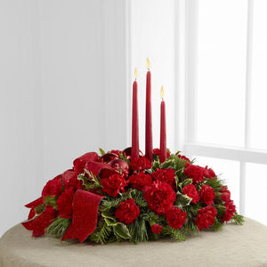 Flowers - Lights Of The Season Centerpiece