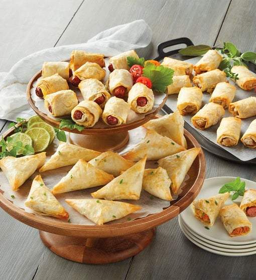 Food - Assorted Appetizers In A Filo Pastry