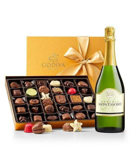 Gift Baskets - Champaign And Chocolates – The Perfect Romance