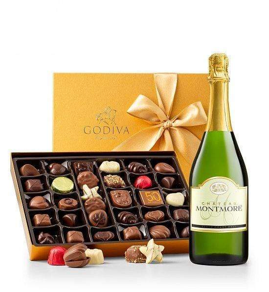 Gift Baskets - Champaign And Chocolates – The Perfect Romance